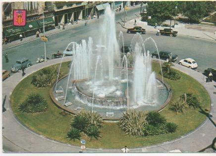 Postal E01826: Fuente plaza de la Reina, Valencia