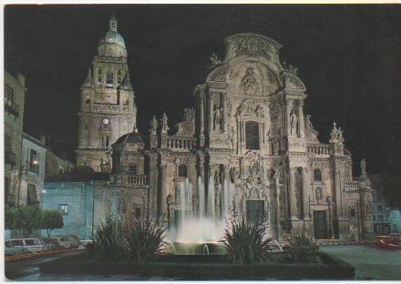 Postal E01840: Fachada Catedral de Murcia
