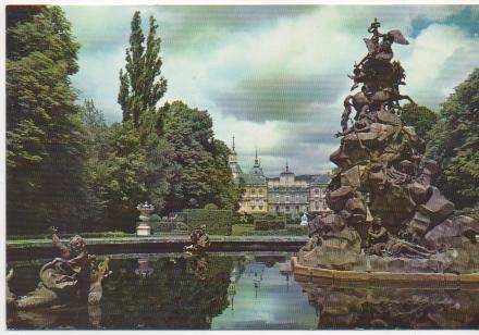 Postal E01999: Fuente de la fama, La granja de San Idelfonso, Segovia