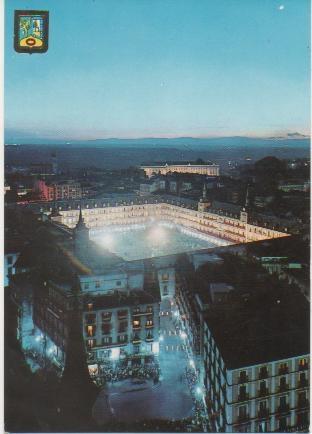 Postal E01159: Plaza Mayor, Madrid