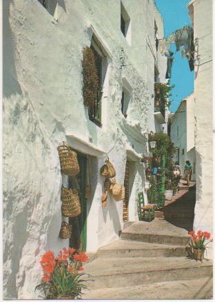 Postal E01161: Calle Típica de Casares, Costa del Sol