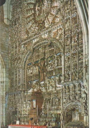 Postal E01175: Retablo de San Nicolás, Burgos