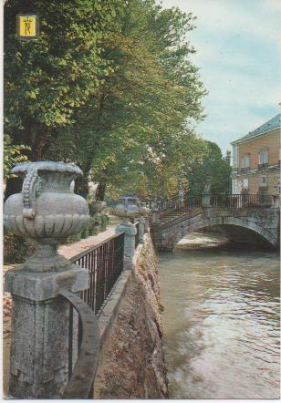 Postal E01129: Jardín de la Isla, La Ria, Aranjuez