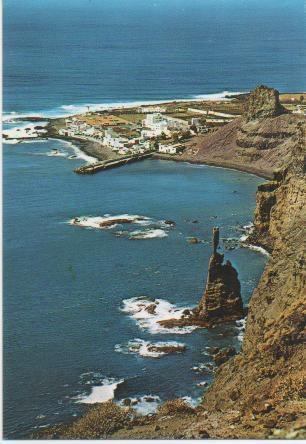 Postal E01132: El dedo de Dios, Agaete, Gran Canaria