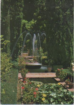 Postal E01189: Generallife,Jardines, Granada