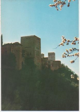 Postal E01202: Torres de la Alhambra, Granada
