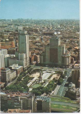 Postal E01047: Plaza de España, Madrid