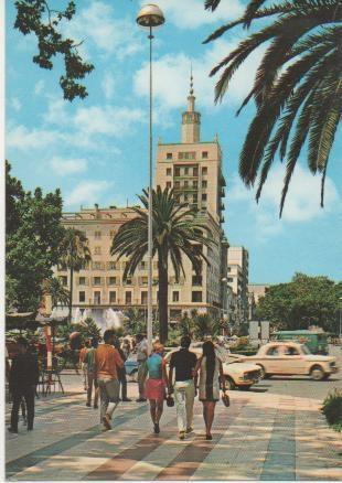 Postal E01050: Plaza del General Queipom e Llano, Malaga