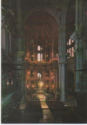 Postal E01053: Nave central Catedral de Málaga
