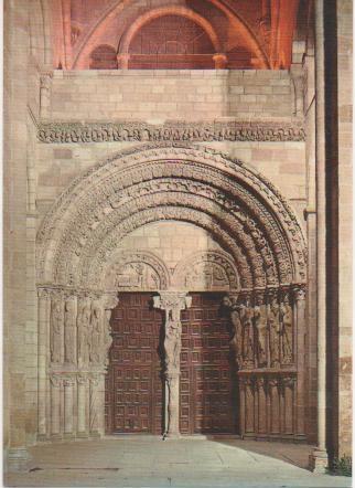 Postal E01020: Portada principal San Vicente, Avila