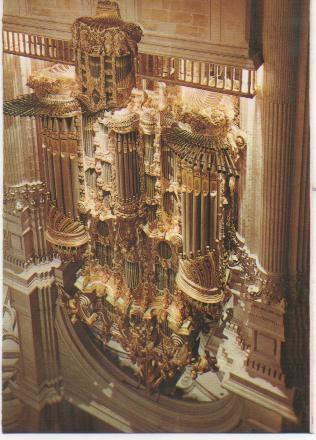 Postal E01063: Órgano siglo XVIII,Catedral de Granada