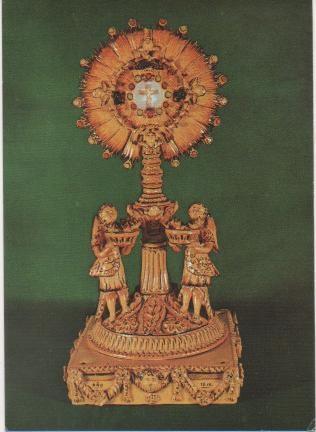 Postal E01105: Custodia de Manises, Museo Nacional de Cerámica, Gonzalez Marti, Valencia