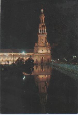 Postal E01114: Plaza España, Sevilla