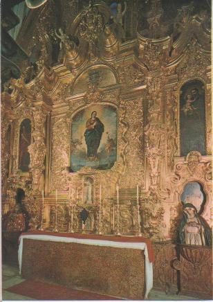 Postal E01064: Retablo Santa Cruz, siglo XVIII, Capilla Real, Granada