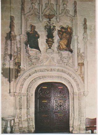 Postal E01065:Portada de Alfonso Mena, Capila Real, Granada