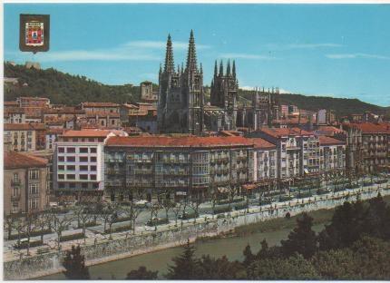 Postal E01249: Catedral y Paseo, Burgos
