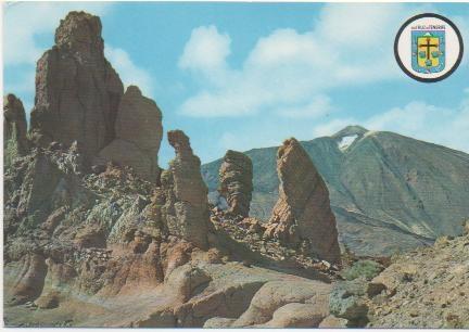 Postal E01415: Rocas de las cañadas del Teide, Tenerife