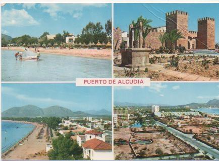 Postal E01381: Puerto de Alcudia, Mallorca