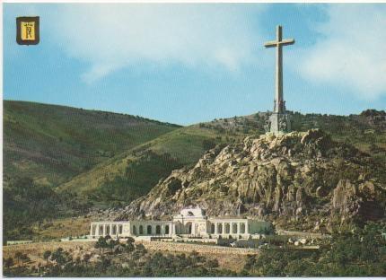 Postal E01386: Cruz Valle de los Caidos, entrada a la Basílica