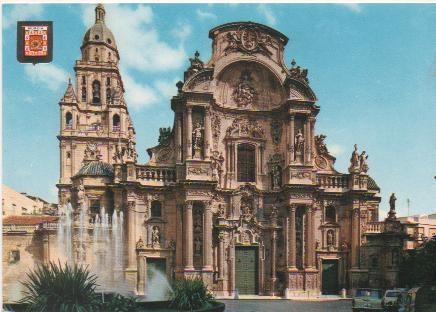 Postal E01396: Fachada Catedral, Murcia