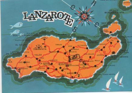 Postal E01401: Isla de los volcanes, Lanzarote