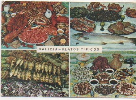 Postal E01491: Platos tipicos de Galicia