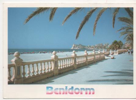 Postal E01496: Playa Poniente, Benidorm