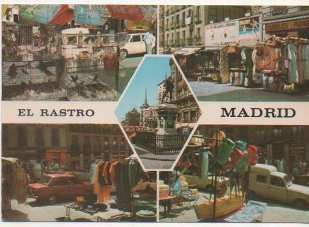 Postal E01446: El Rastro, Madrid