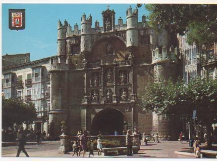 Postal E01455: Arco de Sta. Maria, Burgos