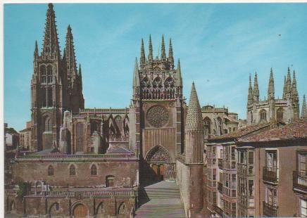 Postal E01456: Portada del Sarmental, Catedral de Burgos