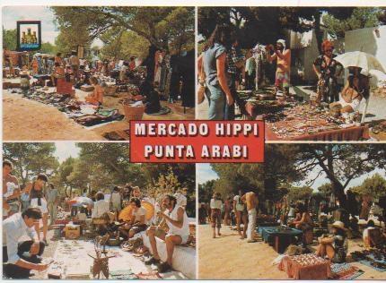 Postal E01460: Mercado Hippi, Punta Araí Santa Eulalia, Ibiza