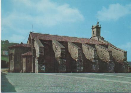 Postal E01376: iglesia Colegiata de Sta. María La Real de Sar, Santiago de Compostela