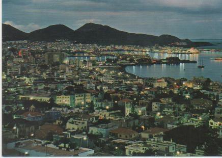 Postal E01258: Vista Nocturna Las palmas de Gran Canaria