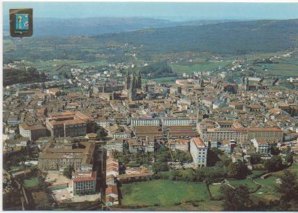 Postal E01274: Vista Santiago de Compostela, La Coruña