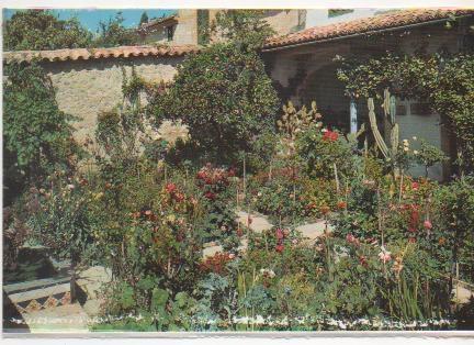 Postal E01324: Jardín de la Celda de Chopin Y George Sand, Valldemosa, Mallorca