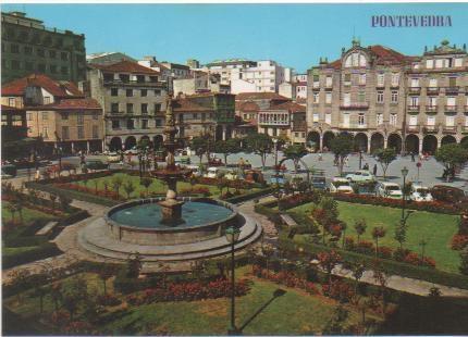 Postal E01332: Plaza de Orense, Pontevedra