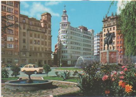 Postal E01338: Plaza España, El Ferrol, La coruña