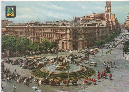 Postal E01342: Cibeles y Calle de alcaá