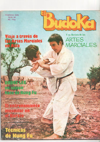 Revista: El Budoka num 59, febrero 1979. Revista Artes Marciales - Entrenamiento muscular en Karate,  En busca de los origenes del budo