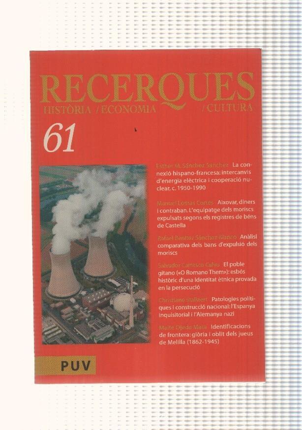 Recerques Historia, Economia, numero 61: La conexio hispano francesa intercanvis