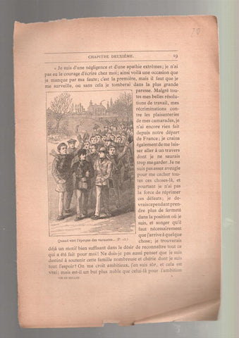 Hoja numero 20 con ilustracion de la obra J.Bellot 