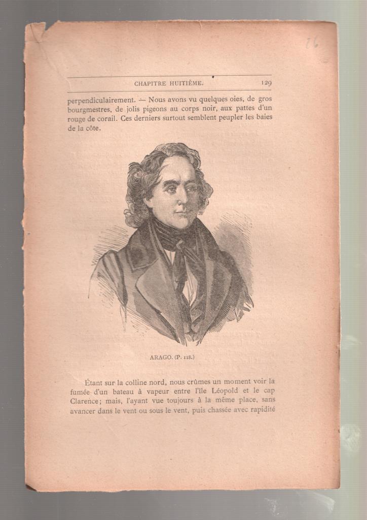 Hoja numero 26 con ilustracion de la obra J.Bellot : Arago