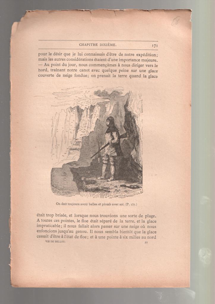 Hoja numero 28 con ilustracion de la obra J.Bellot 