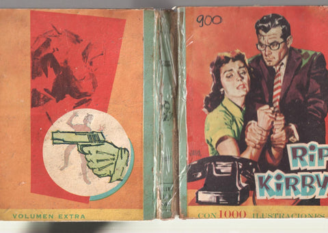 Rip Kirby serie azul retapado editorial con los numeros 31 al 33