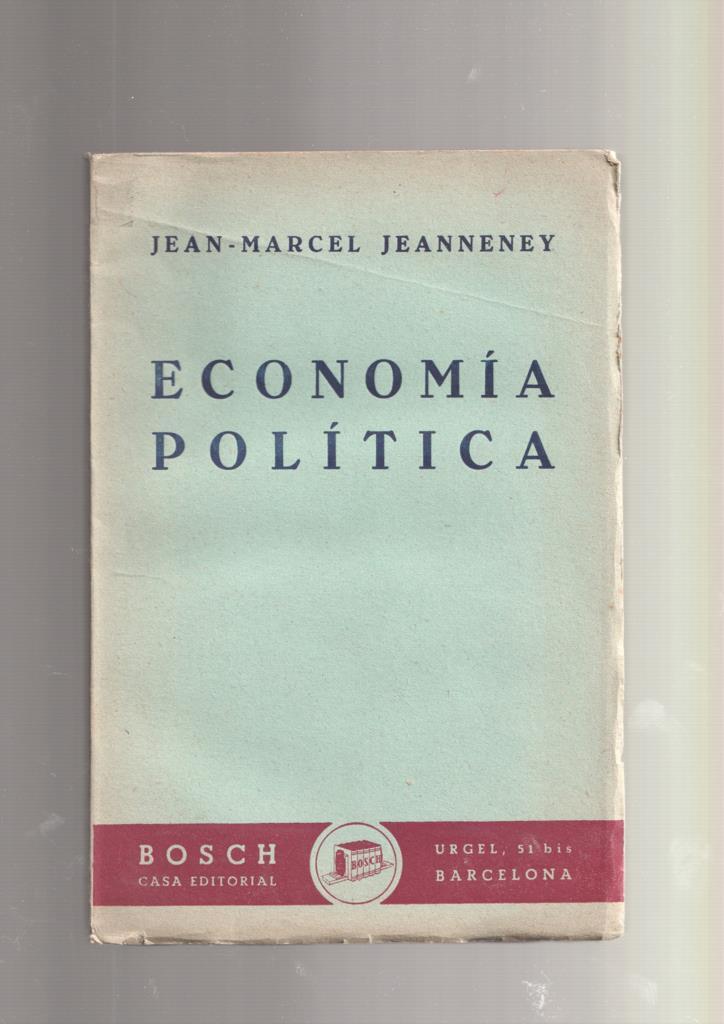 Economia politica, version española de Cristobal Masso Escofet