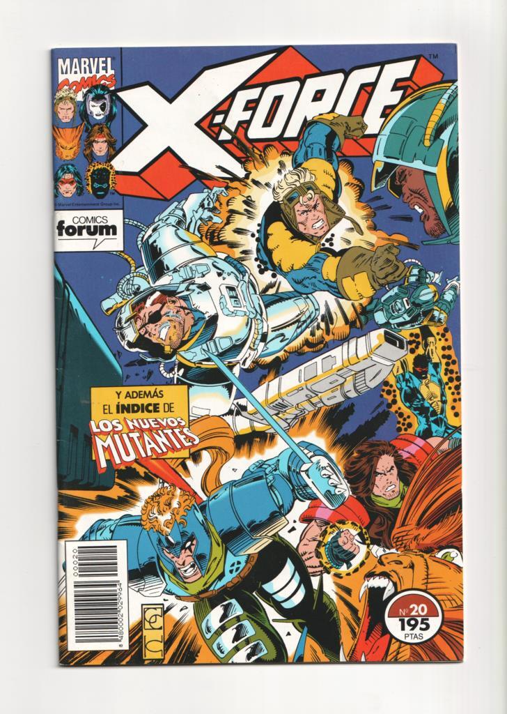 X Force volumen 1 numero 20: Indice de los nuevos mutantes 13 al 24