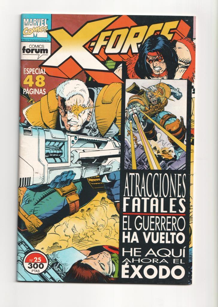 X Force volumen 1 numero 25: Atracciones fatales, especial 48 paginas