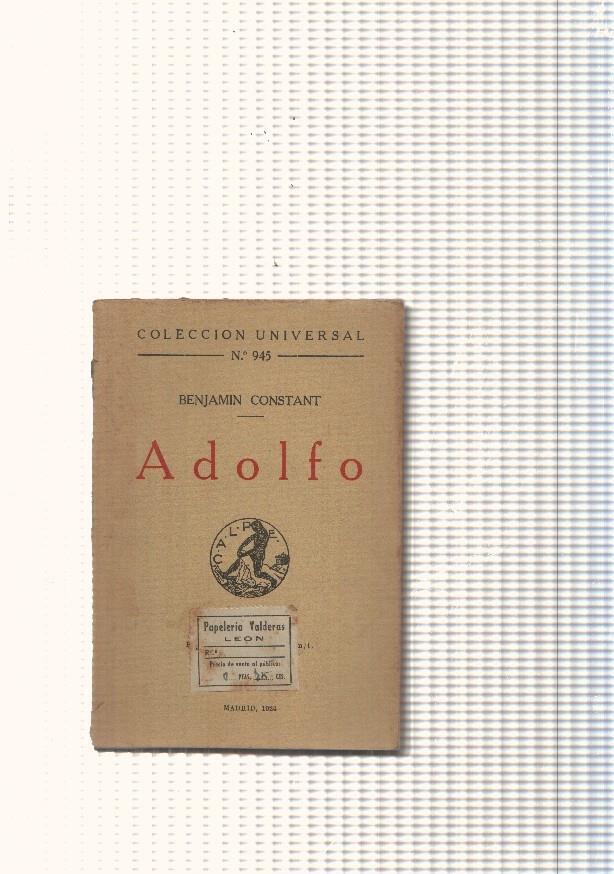 Coleccion Universal numero 945: Adolfo
