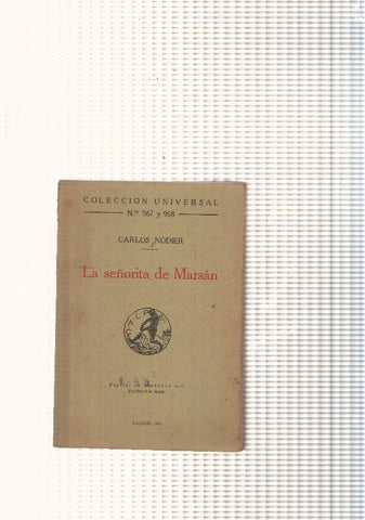 Coleccion Universal num. 967 y 968: La señorita de Marsan
