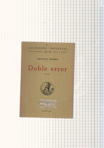 Coleccion Universal num. 16: Doble error